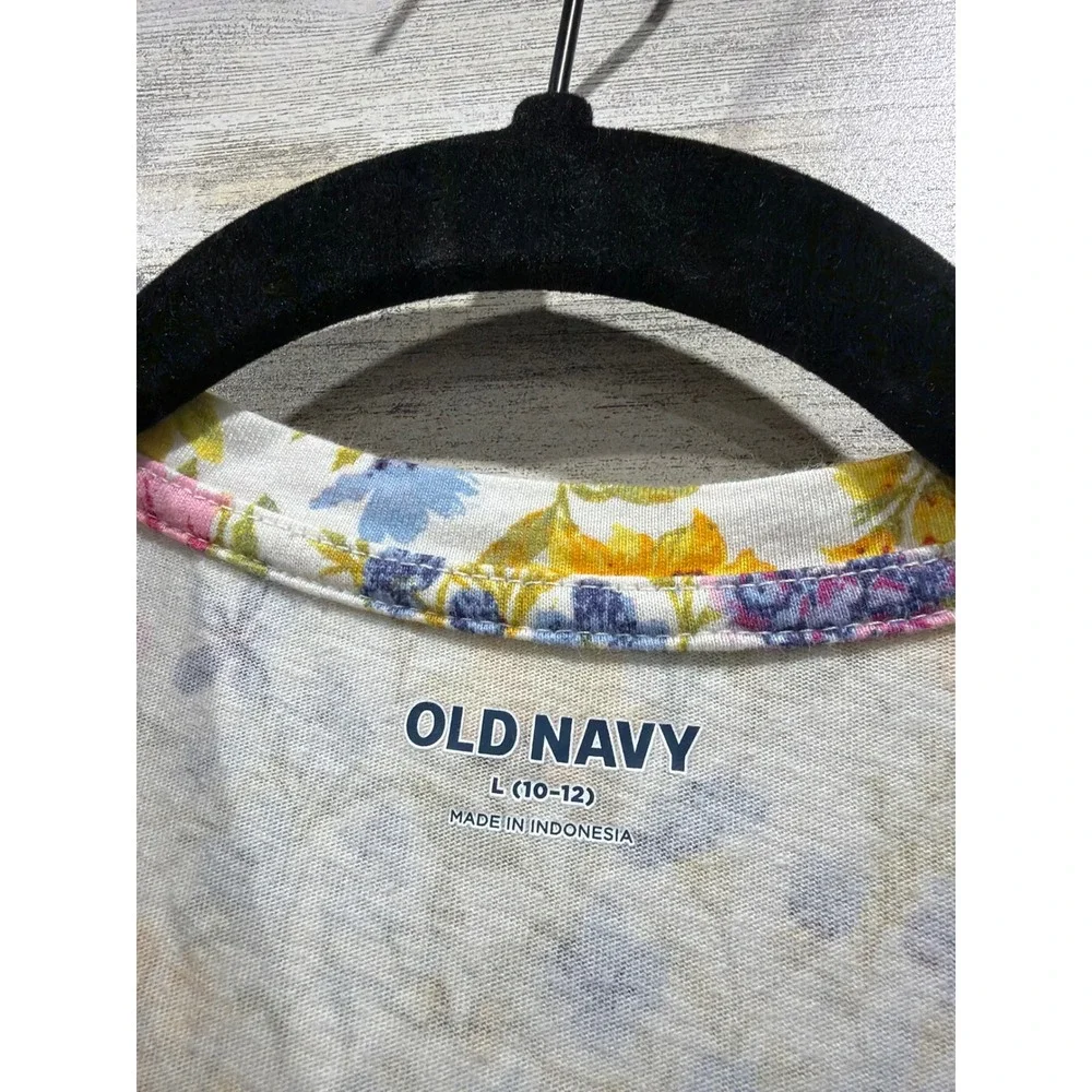 Old Navy Epic Threads Dress Girls 10-12 Floral Polka Dot Cottagecore NWT EUC